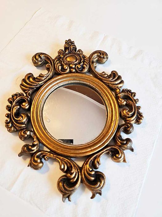 Espelho antigo dourado, de parede