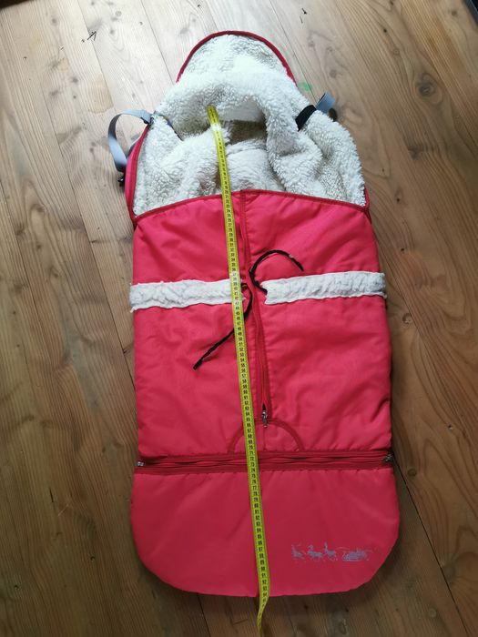 Spiworek do wózka, sanek wełna, duży