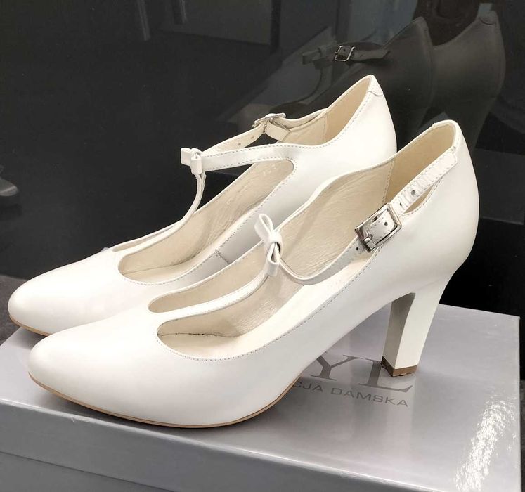 Ślubne KOTYL 37 biała perła