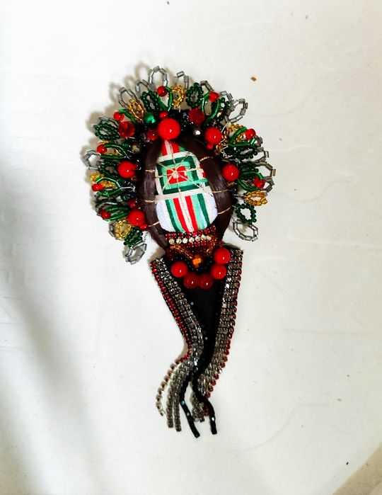 Етнічна українська брошка ,,Мотанка "