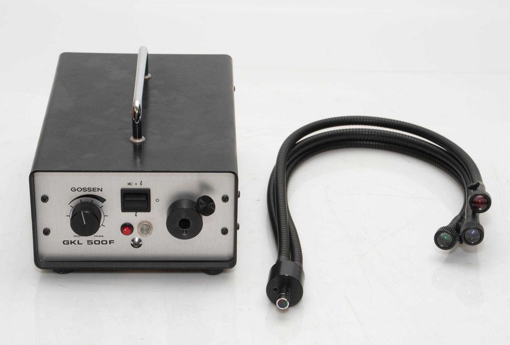 Gossen GKL 500 F Flash de fibra óptica para fotografía macro.