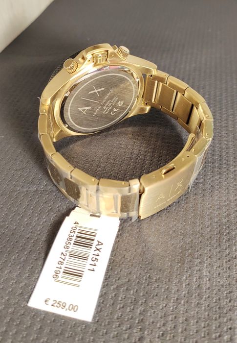 Zegarek męski  Armani Exchange Quartz Chronograph Gold Tone AX1511.