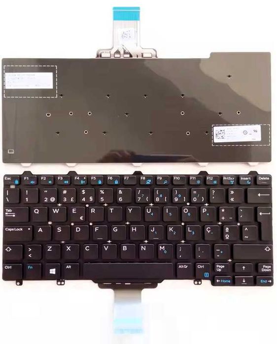 Teclado Dell Latitude E5250, E7250 Português, novo e sem backlight