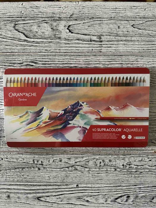 Набор акварельных карандашей Caran d'Ache Supracolor 30, 40 цв