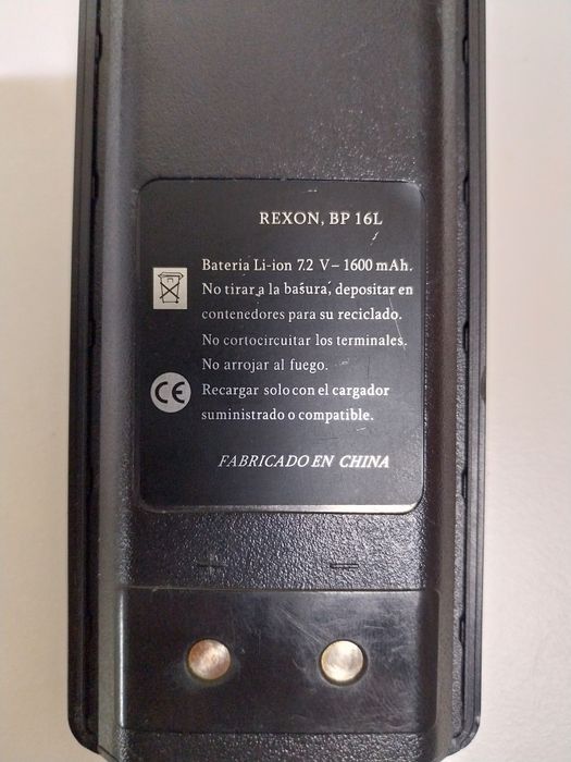 Bateria para Walkie Talkie- Rexon BP 16L