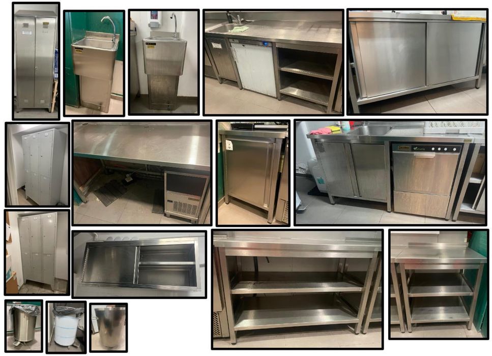 Equipamentos inox restauração