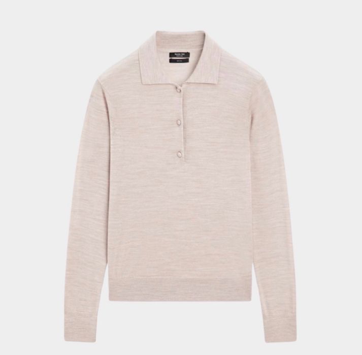 Вовняний светр поло Massimo dutti