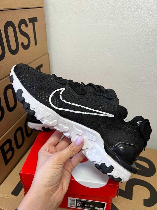 Кроссовки Nike React black white / Найк реакт черные 42 43 44