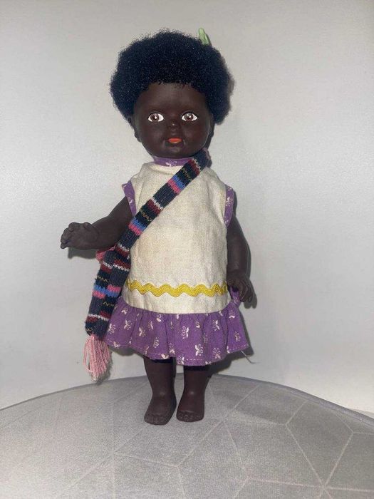 Вінтажна лялька темнокожа ГДР 50-60 р.22 см