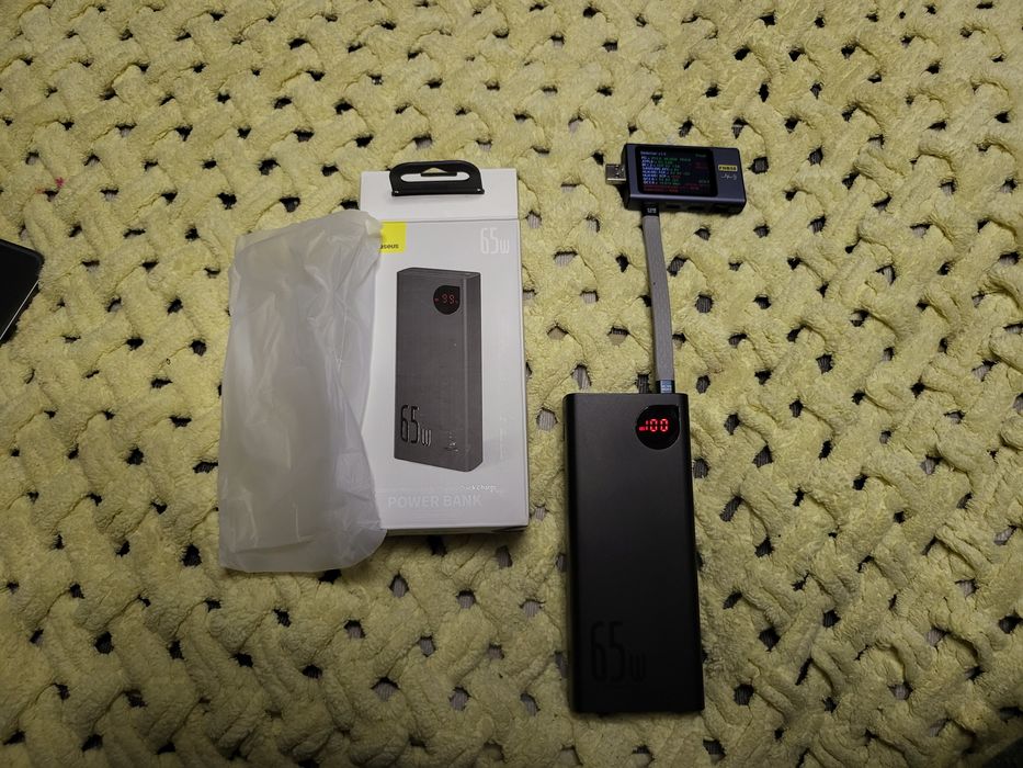 Новий Baseus Adaman Metal Digital Display 20000 мАг 65 Вт, Black