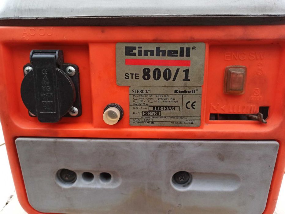 Генератор бензиновий Einhell 0,8 квт
