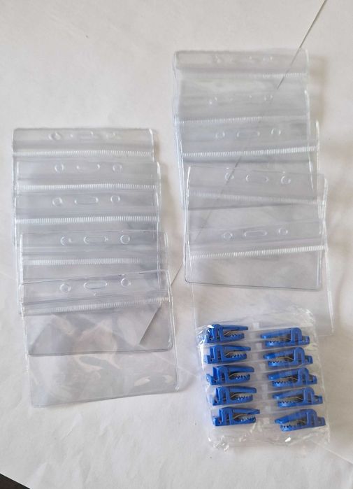 Zestaw etui na identyfikator 10 sztuk