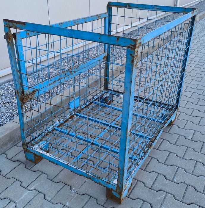 metalowy kosz typu gitterbox