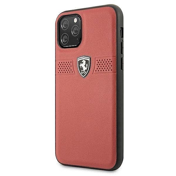 Etui Ferrari Off Track Leather na iPhone 11 Pro - czerwone