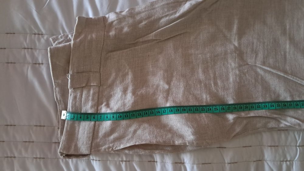 Calças Morgan de linho com viscose de mulher