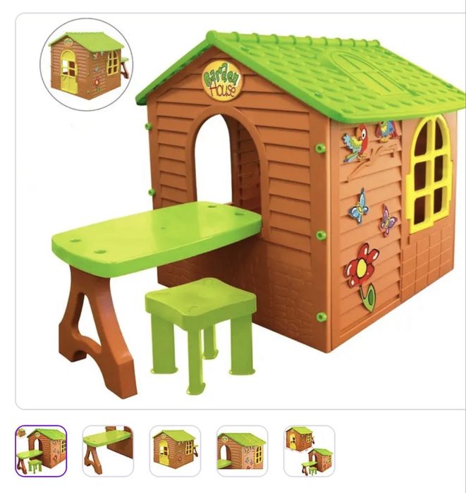 Дитячий ігровий будиночок для дома Mochtoys пластиковий.