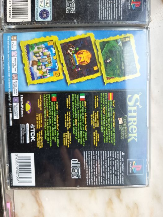 PS1 jogos: Need for Speed II , Tomb Raider II, PES, Shrek, Hugo 2 - PlayStation1