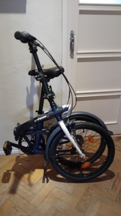 Bicicleta dobravel  Btwin Tilt 500 com cesto