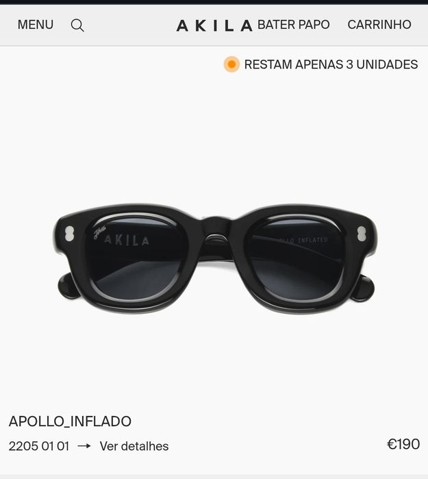 Vendo óculos Akila
