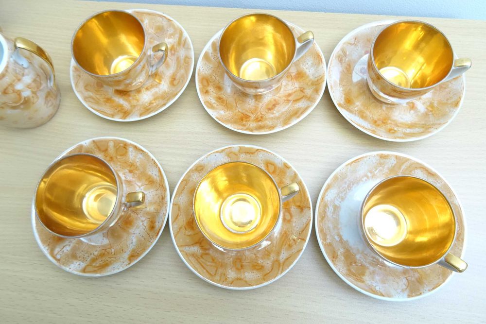 PRL, Chodzież serwis złoty marmurek