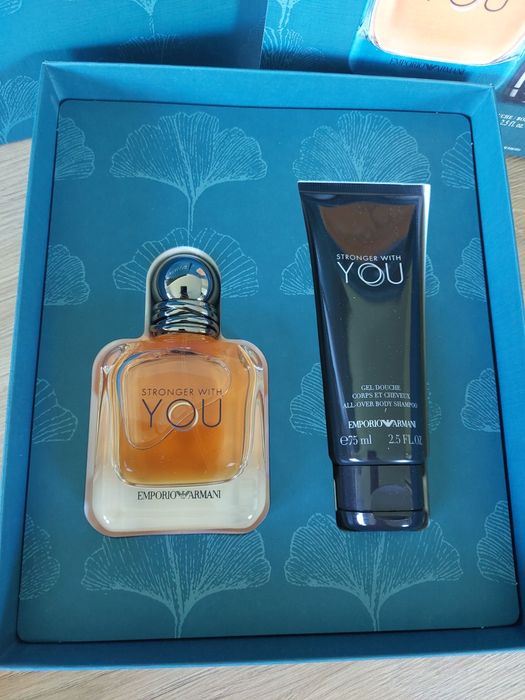 Armani set stronger with you EDT + żel pod prysznic