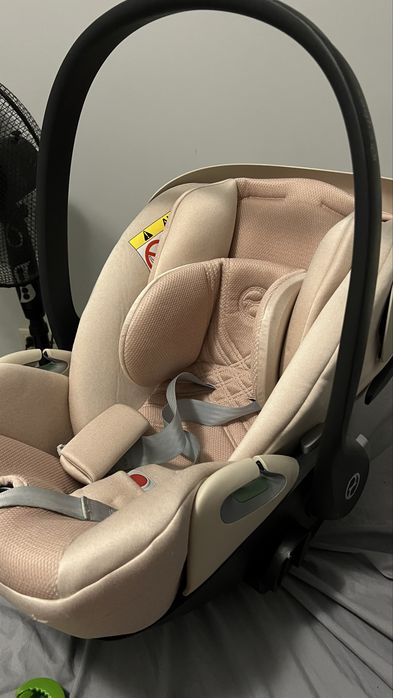 Fotelik samochodowy Cybex Cloud (Nosidełko)  Pudrowy Róż / Peach + Adaptery do wózka
