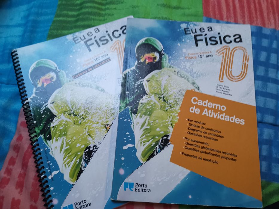 Caderno de atividades novo e de laboratório de Física de 10 ano