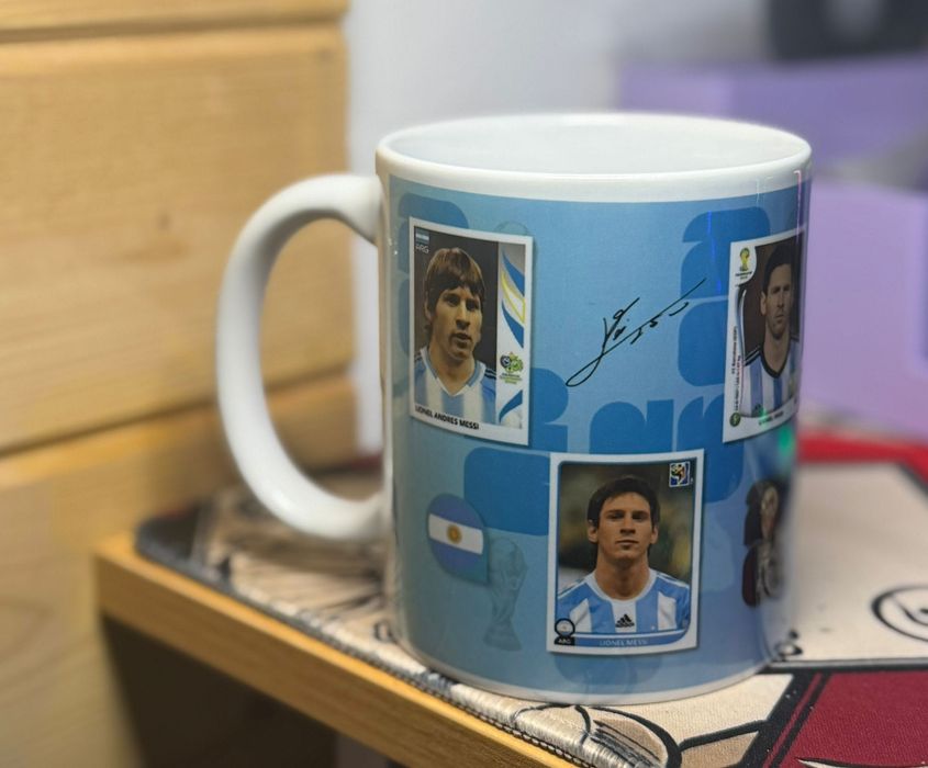 Canecas dos jogadores do mundial