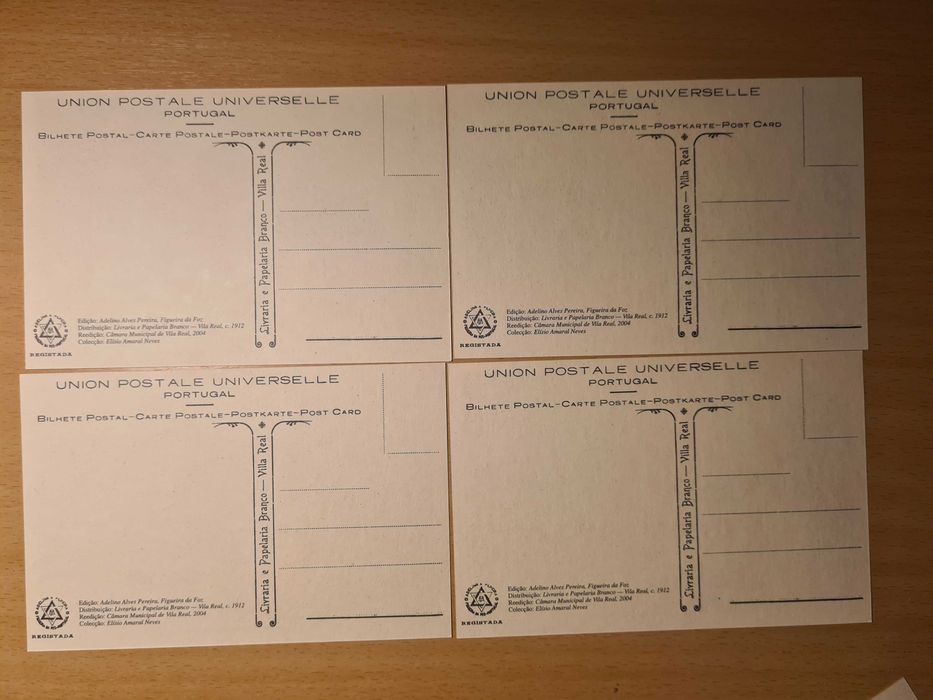 8 postais antigos de Vila Real, de Adelino Alves Pereira (reedição)