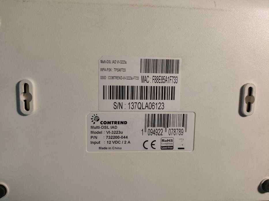 Router Comtrend VI-3223u MULTI-DSL IAD