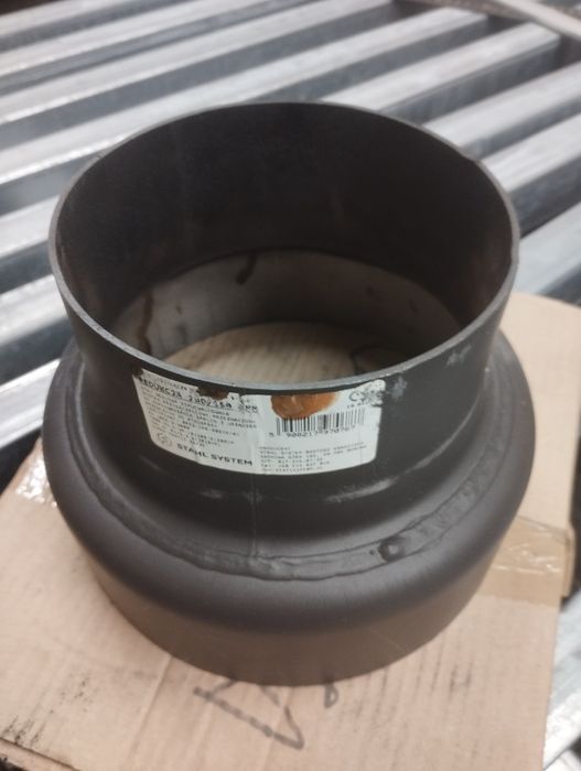 Redukcja kominowa 200/150 Rura przedłużka 170mm