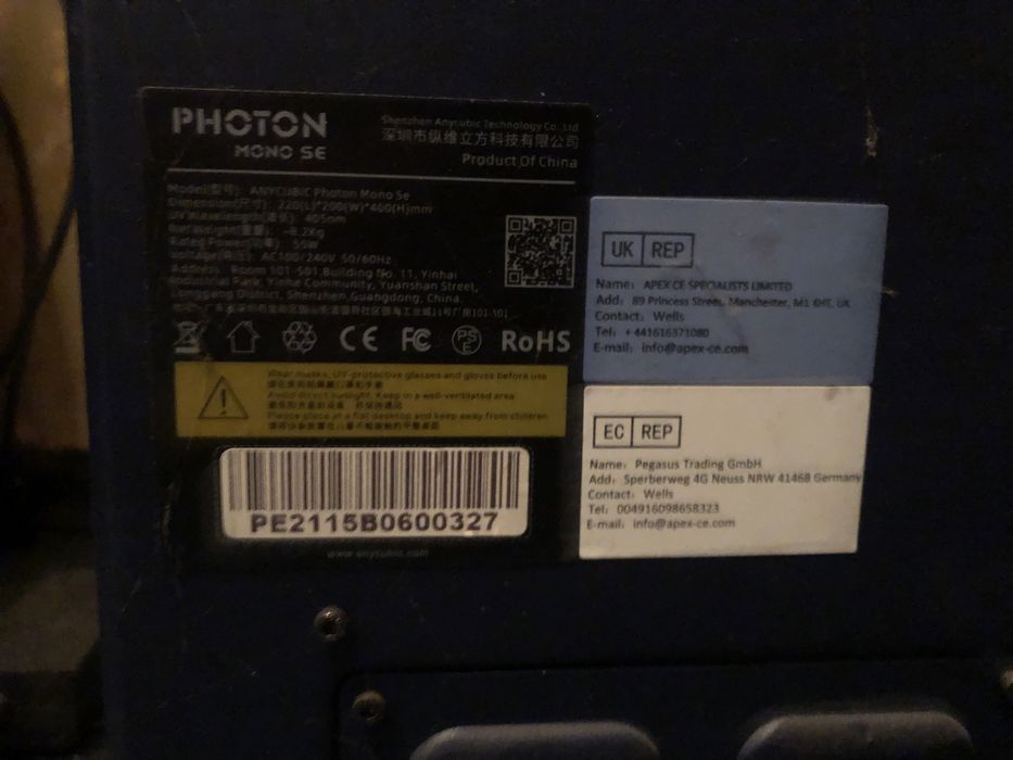 Фотополімерний 3D принтер Anycubic Photon Mono SE