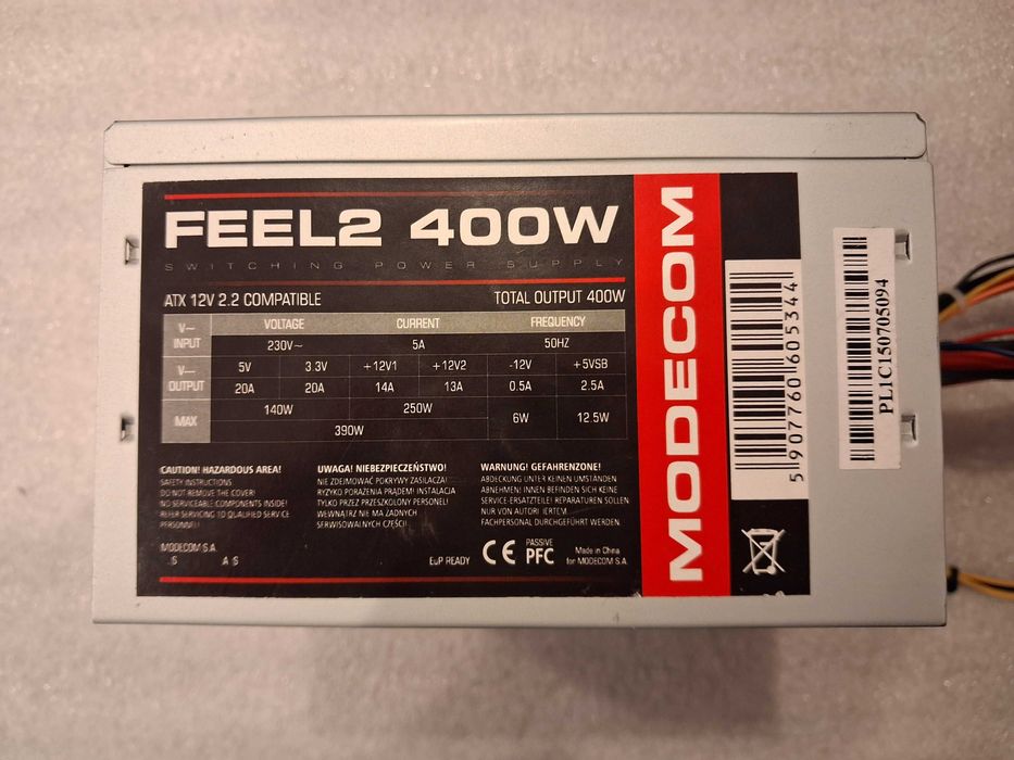Zasilacz MODECOM FEEL2 400W RETRO (10) ATX