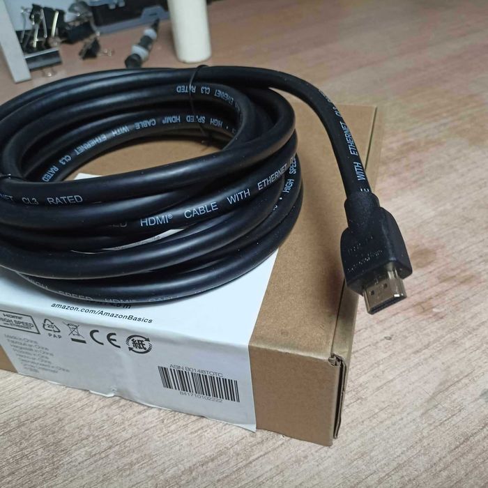 Kabel HDMI/HDMI V2.0 M/M Ethernet 3D4K Czarny Cl3 4,6M