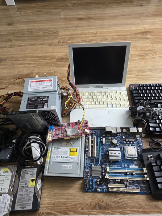 Elektrozłom  dyski, zasilacze, laptop