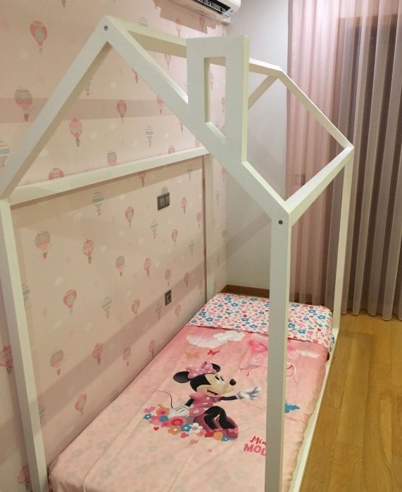 Cama de Criança tipo Tenda Tipi com estrado (Montessoriana)