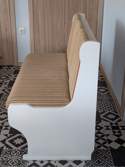 Sofa ławka tapicerwana z oparciem 120