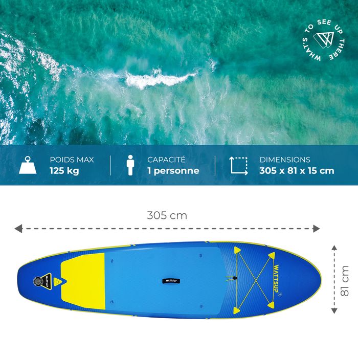 Pack Stand Up Paddle insuflável 10' F10 Wattsup