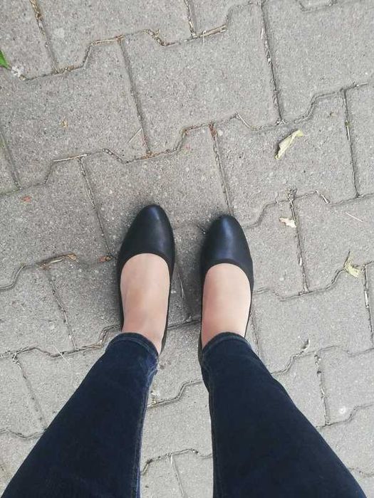 Baleriny Eva MINGE 37 eleganckie skórzane