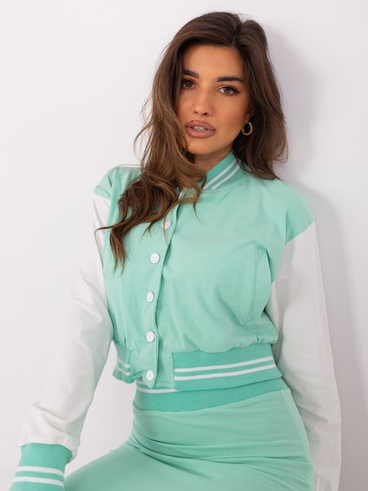 Komplet damski bawelniany spodnica i bomberka Rue Paris one size