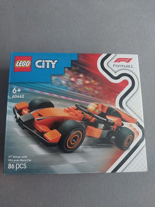 Klocki lego city F1 kierowca i bolid McLaren (60442)