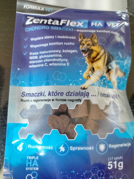 Smaczki funkcjonalne dla psa z kwasem hialuronowym