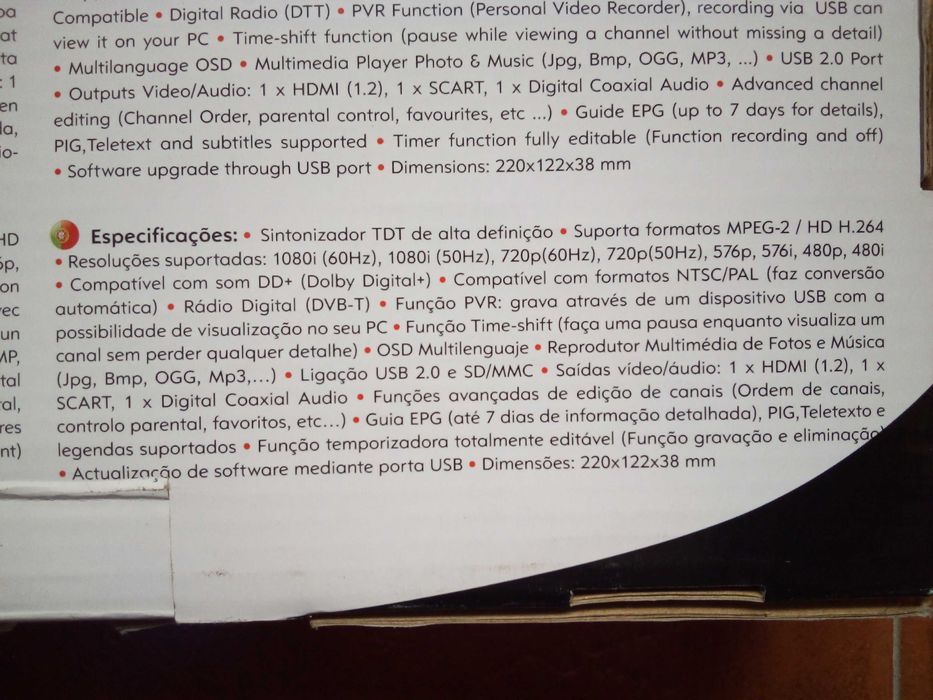 Sintonizadores TDT (I-Joy, Dion, NPG)