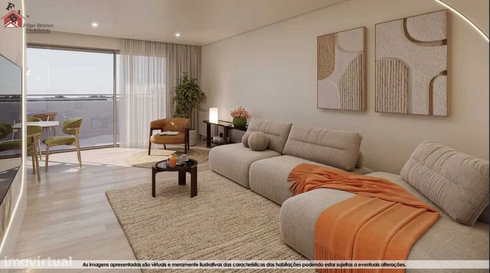 Aluga-se T2+1 Miramar III Gaia - 1700€ 2 frentes, 2 varandas