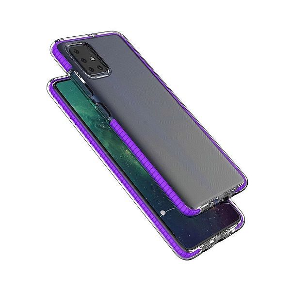 Żelowe etui z kolorową ramką Spring Case do Xiaomi Redmi Note 9 Pro /