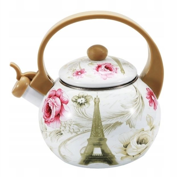 Czajnik emaliowany z gwizdkiem 2,2 L gaz indukcja (Eiffla)