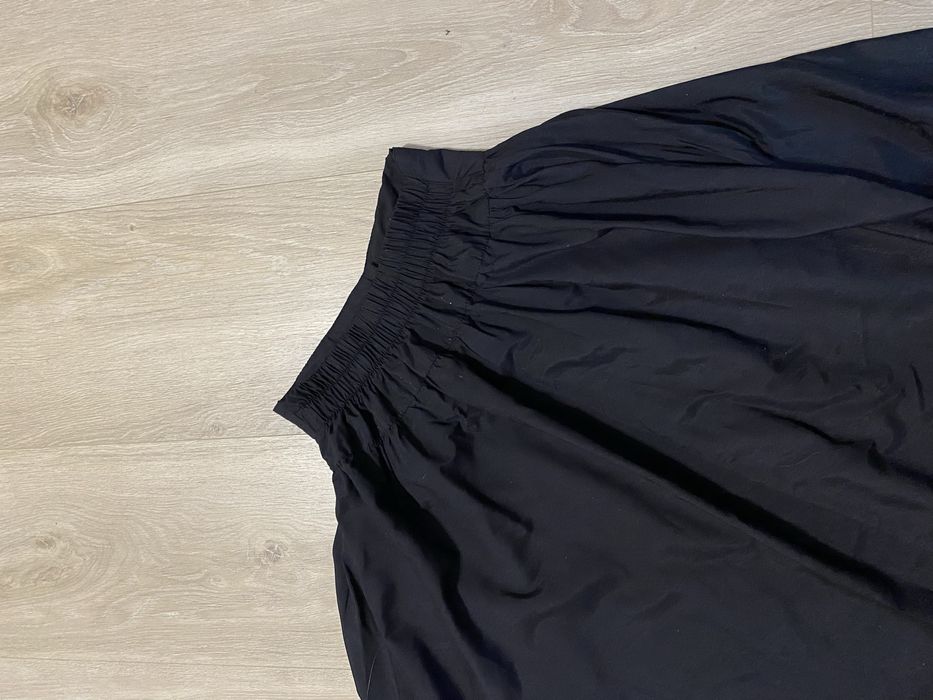 Чорна вінтажна міді спідниця на гудзиках ретро вінтаж