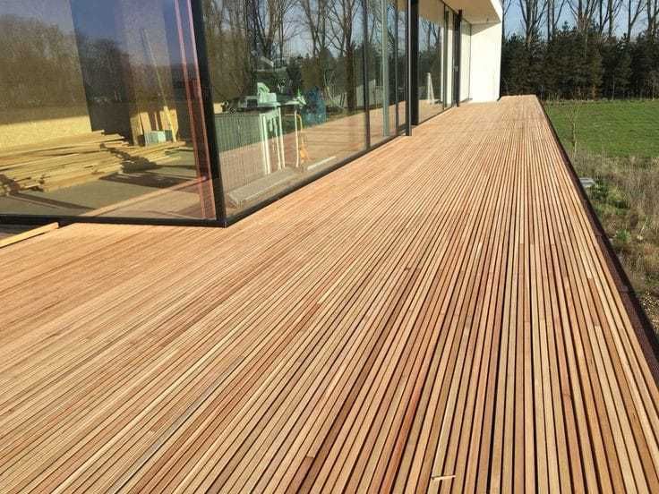 Deska tarasowa, podestowa modrzew