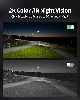 [Novo] Kit Câmara de Segurança a Bateria Xiaovv 2K - 4G - PTZ 8000mAh