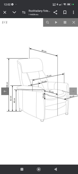 Fotel rozkładany JORDAN - 2 kolory